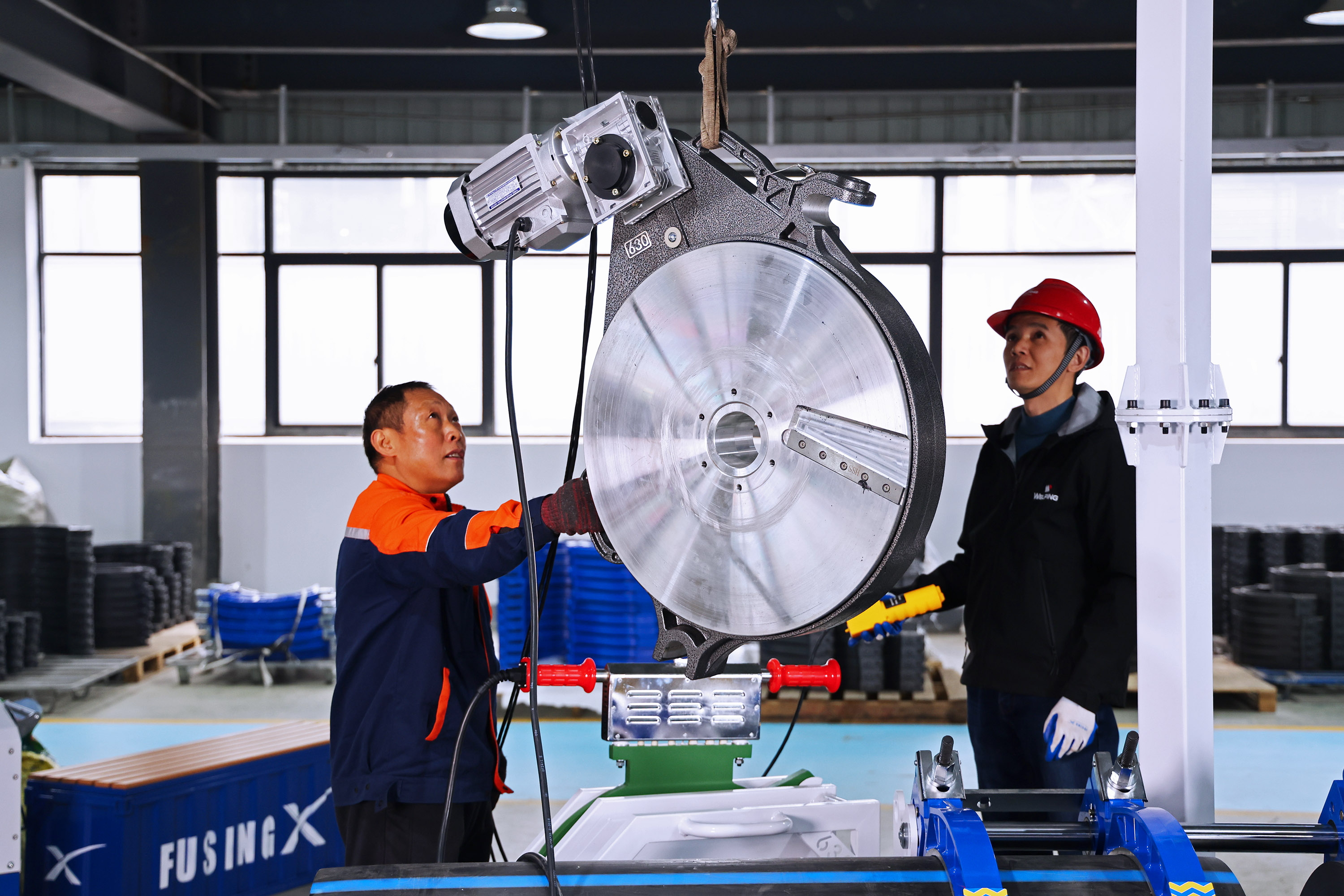 Испытание стыковой сварки FX630 на полиэтиленовых трубах большого диаметра｜Заводские данные по сварке